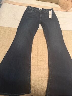 Hudson Heidi Jeans Dark Indigo Flare Leg-26 petite NWT
